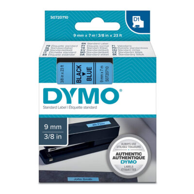 Ταινία Ετικετογράφου DYMO Standard 40916 9mm x 7m (Μαύρα Γράμματα σε Μπλέ Φόντο) (S0720710) (DYMO40916)