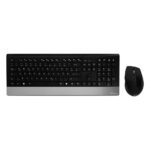 MediaRange Wireless Keyboard & Mouse Combo Highline Series (Black/Silver) (MROS105-GR) - Image 2