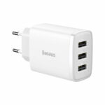 Baseus Φορτιστής Χωρίς Καλώδιο με 3 Θύρες USB-A 17W Λευκός (CCXJ020102) (BASCCXJ020102) - Image 2