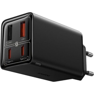 Baseus GAN6 Pro Fast Charger, 2xUSB-C + 2xUSB, 65W (black) (P10162701113-00) (BASP10162701113-00)