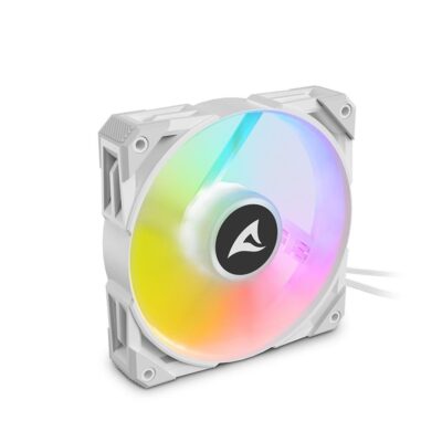 Sharkoon Rebel F50 Case Fan 120mm με RGB Φωτισμό και Σύνδεση 4-Pin PWM Λευκό (REBF50ARGBWH) (SHRREBF50ARGBWH)