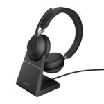 Jabra Evolve2 65 Stereo UC & Charging Cradle USB-C Wireless Black (26599-989-889) (JAB26599-989-889) - Image 2