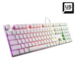 Sharkoon PureWriter RGB Gaming Μηχανικό Πληκτρολόγιο με Kailh Blue διακόπτες και RGB φωτισμό (Αγγλικό US) Λευκό (PUWRBL) (SHRPUWRBL) - Image 2