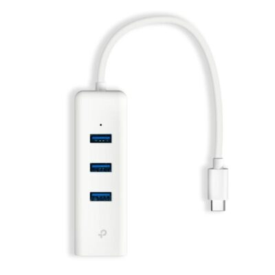 TP-LINK USB 2.0 3 Port Hub with USB-A / Ethernet Connection (UE330C) (TPUE330C)