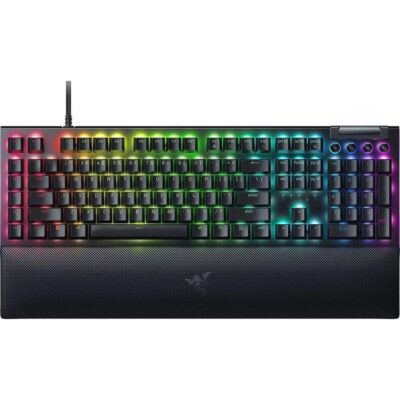 Razer Blackwidow V4 RGB Gaming Mechanical Keyboard Underglow Led Macro Green Clicky Switches (RZ03-04690100-R3M1) (RAZRZ03-04690100-R3M1)