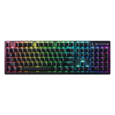 Razer Deathstalker V2 Pro Clicky Purple RGB Wireless Keyboard Low-Profile Optical 40 Hr Batt (RZ03-04361800-R3M1) (RAZRZ03-04361800-R3M1)