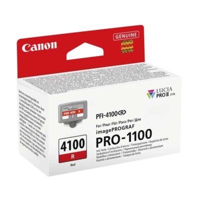 Canon Μελάνι Inkjet PFI4100R Red (6785C001) (CANPFI-4100R)