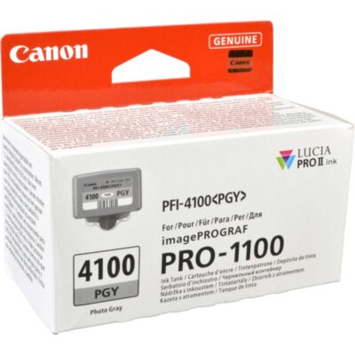 Canon Μελάνι Inkjet PFI4100PGY Photo Grey (6784C001) (CANPFI-4100PGY)