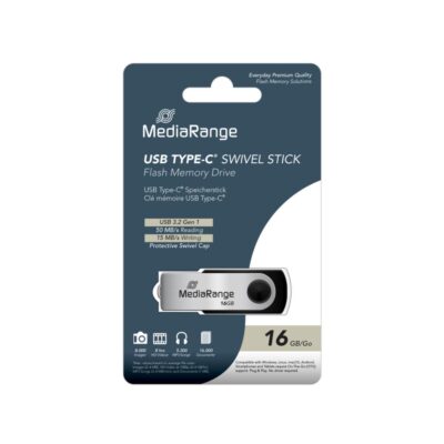 MediaRange USB 3.2 Gen1 Type-C® flash drive 16GB (MR1951)