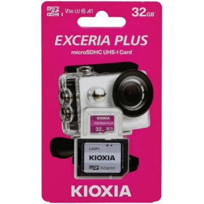 Kioxia Exceria Plus microSDXC 64GB Class 10 U3 V30 A1 UHS-I (LMPL1M064GG2) (KIOLMPL1M064GG2)