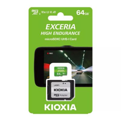 Kioxia Exceria High Endurance microSDHC 64GB Class 10 U1 V30 A1 UHS-I (LMHE1G064GG2) (KIOLMHE1G064GG2)