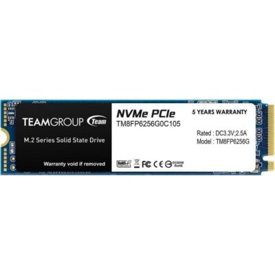 TeamGroup Δίσκος SSD 256GB MP33 PCIe M.2 PCIe 3.0 x4 NVME (TM8FP6256G0C101) (TEGTM8FP6256G0C101)